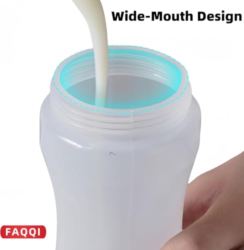 Red Pancake Pen, Batter Squeeze Bottle with Flow-Control Valve
