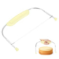 uxcell Cake Cutter Slicer Leveler with Plastic Handle Light Yellow - color: Light Yellow