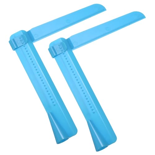 uxcell 2Pcs Adjustable Cake Scraper Adjustable Cake Smoother Blue - color: Blue