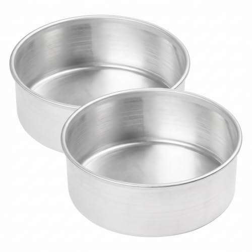 Winco ACP-083 Winware 8-by-3-Inch Aluminum Layer Cake Pan, 1 Count (Pack of 2) - size: 1 Count (Pack of 2)