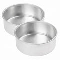 Winco ACP-083 Winware 8-by-3-Inch Aluminum Layer Cake Pan, 1 Count (Pack of 2) - size: 1 Count (Pack of 2)