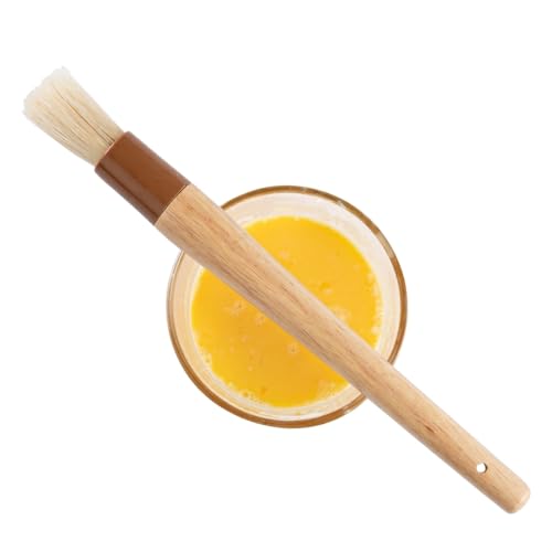 Restaurantware-Pastry Tek 1 Boar Bristles Pastry Brush, 11.8 Inches Buttering Tool – Hardwood Handle, Built-In Hanging Hole, Wood Basting Applicator, Sturdy Ferrule, For Glazing And Basting - size: 12"