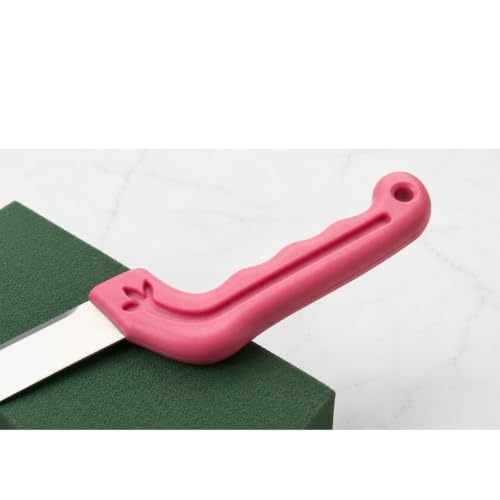 FLOFARE Floral Foam Knife for Professional Cutting of Flower Foam Blocks Useful for Fresh & Artificial Flower Arrangements, Florist Supplies for DIYs, Arts, Crafts & Weddings - 14.2 inch Pink - size: 14.2" Florist Knife
