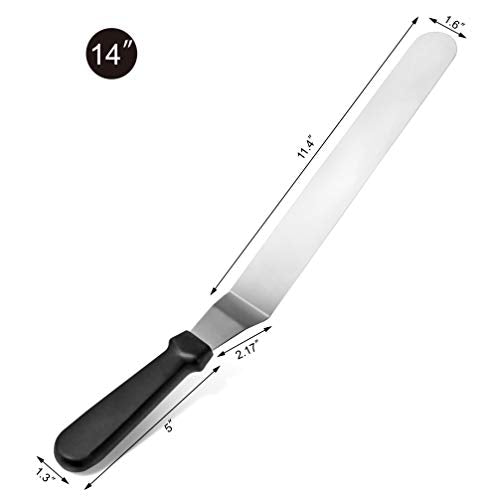 New Star Foodservice Angled Icing Spatula, 14 Inch Blade, 19 Inch Overall - size: 14-Inch Angeled