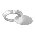 Fat Daddio's PFT-102 Round Fluted Tart Pan, 10 x 2 Inch - size: 10 x 2 Inch