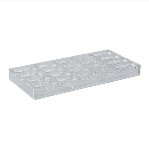 Pastry Tek 10.8 x 5.3 Inch Chocolate Shaping Mold, 1 Freezable Candy Mold - 20 Cavities, 3D Car-Shaped, Clear Polycarbonate Chocolate Mold, Dishwashable, Easy To Release - Restaurantware - size: 1 Count | 10.8 x 5.3 Inch, style: Car
