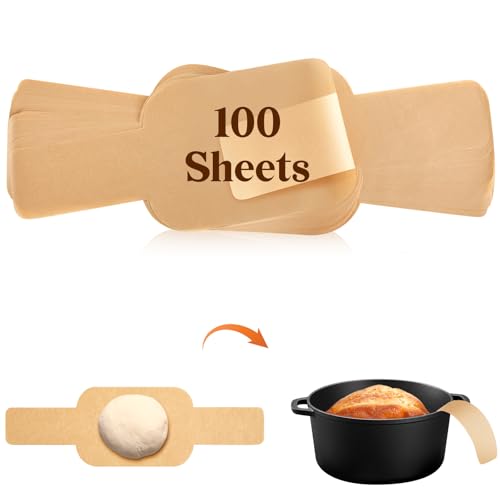 Marspark 100 Pcs Parchment Paper Bread Sling, Oval - style: Oval