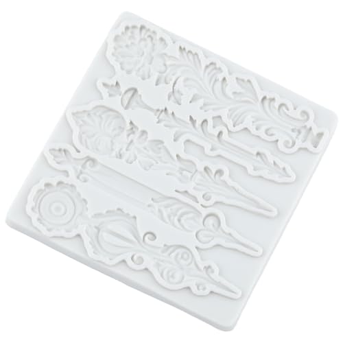 Baroque Style Silicone Mold Curlicues Scroll Lace Fondant Molds - color: Style ZP