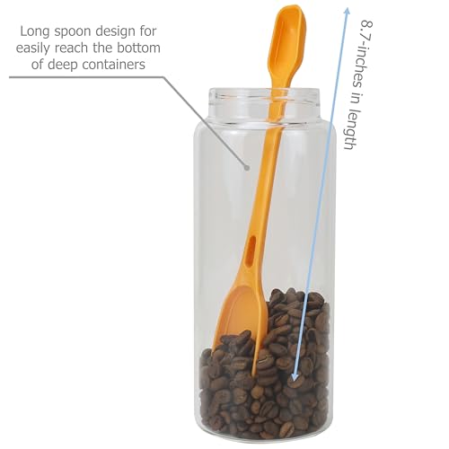 EIKS 2 Pack Plastic Measuring Spoon, 2-sided of 1 Tsp (5ml) & 1 Tbsp (15ml)