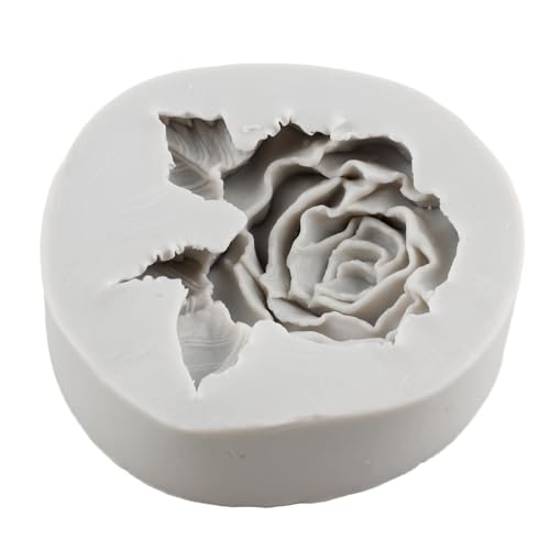 3D Rose Flower Fondant Molds Flower Silicone Mold - color: Style N