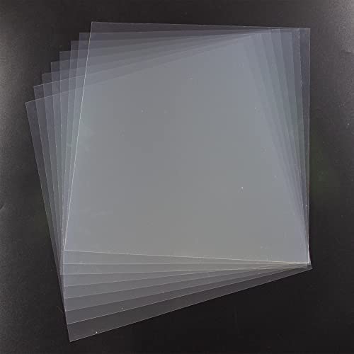 7 Mil Blank Mylar Stencil Sheet (10Pcs),12 x 12 Inch Clear Plastic Sheets, Acetate Sheets for Crafts, Plastic Sheets for Cutting Machine, PET Stencil Material - size: 7mil, 12" x 12”, 10 Pack