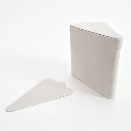 100Pcs Triangle Mini Cake Boards, 4 Inch Small Mouse Cardboard - size: Triangular - White