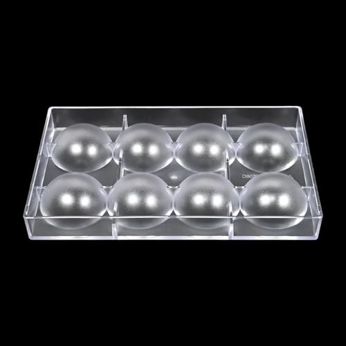 Semi-Sphere Chocolate Mold Polycarbonate Hemisphere Mold for Chocolate Making, Candy, Baking, Ice Cube, Soap 2.36inch Diameter (D_Semi-Circle) - size: D_Semi-Circle