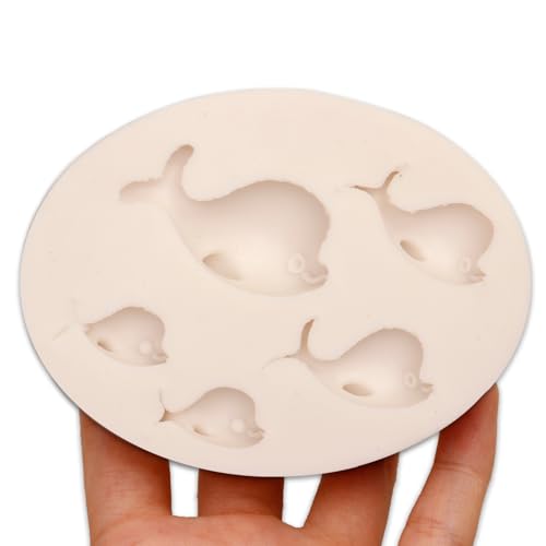 Dolphin Silicone Fondant Molds for Resin, Sugarcraft - color: Light grey-R1021