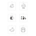 Reusable Animals PYO Cookie Stencil Paint Your Own Custom Design Unique Cookies Stencils Creates Custom Coloring Pages Designs, Perfect for Kids, Parties, and Bakers.Detailed Designs (Animals) - style: Animals