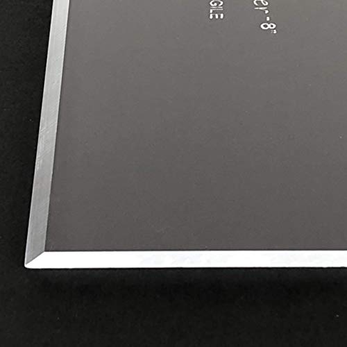 CAKESAFE 8 Inch OG Scraper-Clear Acrylic Cake, Icing, and Butter Cream Smoother with Beveled Edge - size: 8" OG Scraper