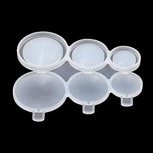 mostsom Chocolate Silicone Mold Silicone Mold Round Lollipop Mold Cake Decorating Tools 3D Snack Tool For Same as Snack Party Kitchen 2PCS (G_ Round) - size: G_ Round