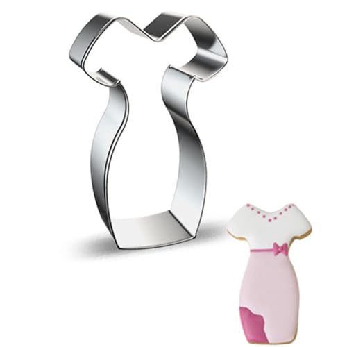Large Princess Dress Shaped Cookie Cutter Steel Cheongsam 4.6 in - size: Model 10