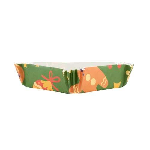 Restaurantware 6.8 oz Paper Baking Cups, Christmas, Greaseproof, 200 Count - color: Christmas