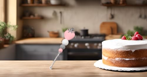 Biscuit Cookie Icing Pin,Fondant Cake Icing Pin, Biscuit Sugar Stir Pin, Baking Pin Stainless Steel Pin Icing Sugarcraft Cake Decorating Needle Tool