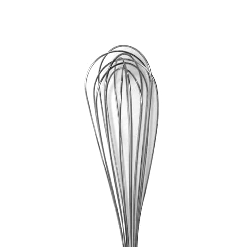 TrueCraftware- 14" Stainless Steel Piano Whip Whisk Commercial Kitchen Heavy Duty Balloon Wire Whisk Egg Beater for Baking Mixing Blending Stirring - color: Piano Wire Whisk, size: 14 Inch