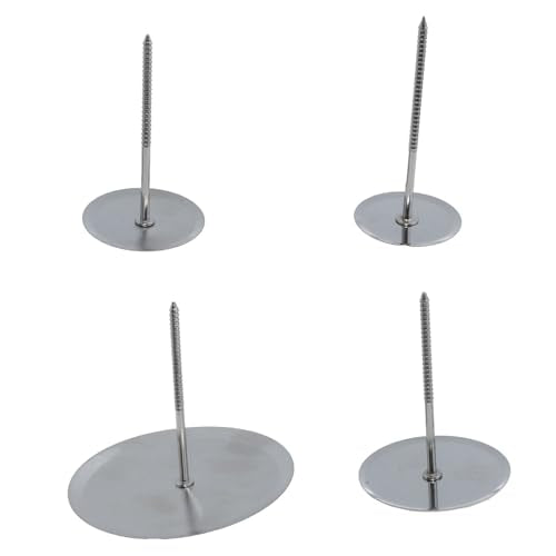 4 Pcs Stainless Steel Cake Flower Nails