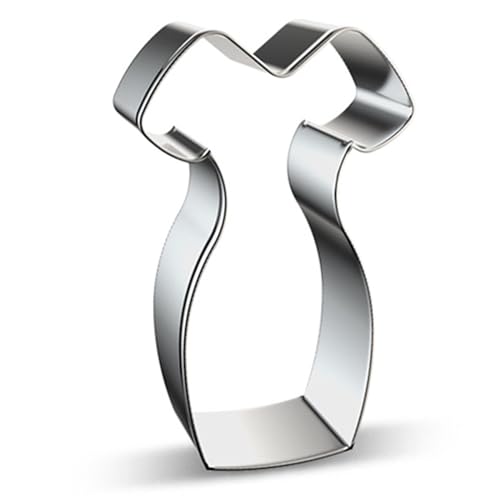 Large Princess Dress Shaped Cookie Cutter Steel Cheongsam 4.6 in - size: Model 10