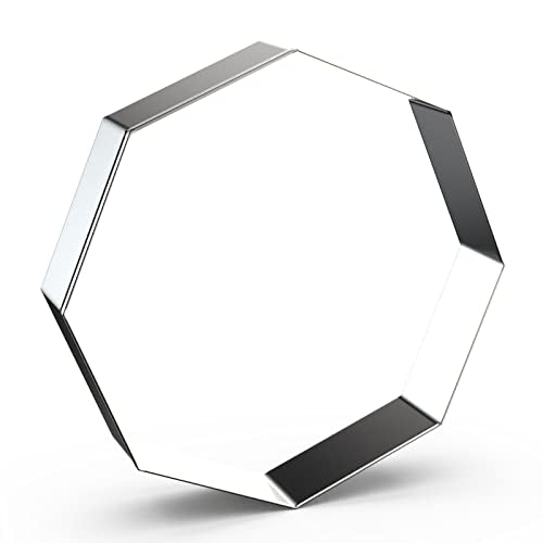 Octagon Cookie Cutter Set for Baking - 5 Inch, 4 Inch, 3 Inch, 2 Inch - Geometric Polygon Frame Plaque Cookie Cutters Shapes Molds - Stainless Steel - color: Octagon