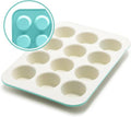 GreenLife 12-Cup Muffin Pan,PFAS-Free Healthy Nonstick Baking Tray,11.4" x 1.9" x 15.9",Durable Ceramic Bakeware,Cupcakes,Egg Bites,Tarts,Brownies,Turquoise,(Pack of 6) - color: Turquoise, size: 12 Cup Muffin Pan (Pack of 6)