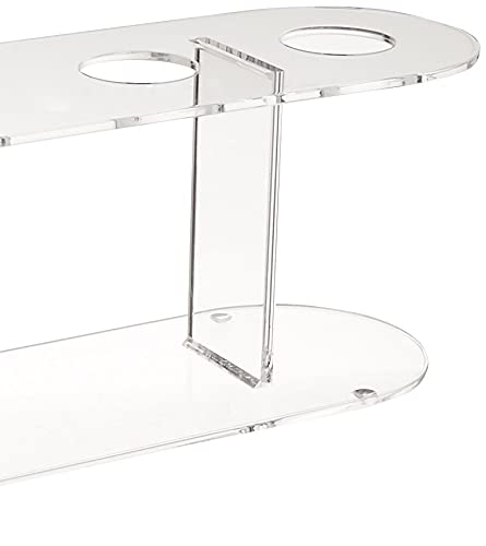 Winco Acrylic 4-Hole Ice Cream Cone Stand,Clear,Medium