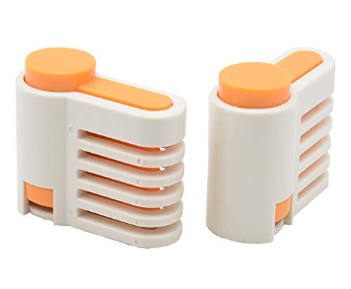 Yorwe 2PCS Cake Slicer Leveler, 5 Layers Bread & Toast Cutter (Orange) - color: Orange