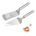 2PCS Pie Server Set Stainless Steel Pie Cutter and Server Set,Spatula with Serrated Edge for Cutting and Serving Cake, Pizza,Lasagna - size: 2PCS