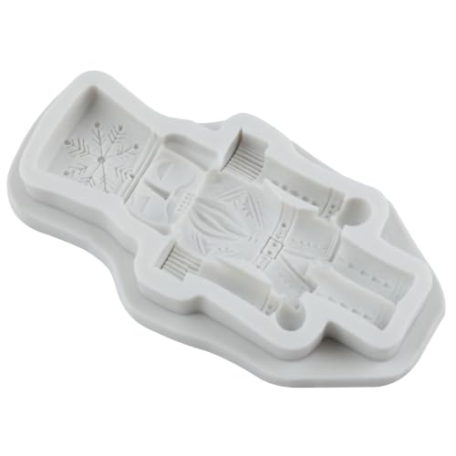 3D Nutcracker Silicone Mold Christmas Soldier Fondant Mold - color: Style M