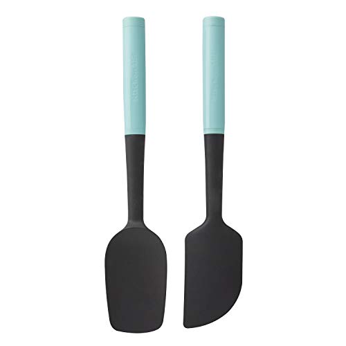 KitchenAid Universal Spatula Set, 2-Piece, Aqua Sky - color: Aqua, style: 2 Piece Spatula Set
