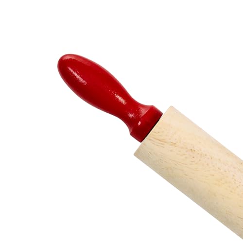 Colorations Natural Wood Rolling Pins for Kids, Set of 6, Ages 3+, PreK+ - size: regular