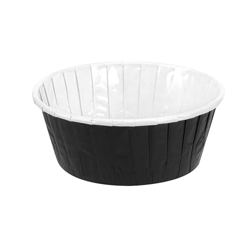 Restaurantware 5 oz Round Black Paper Large Baking Cup, 200 Pack - color: Black, size: Large