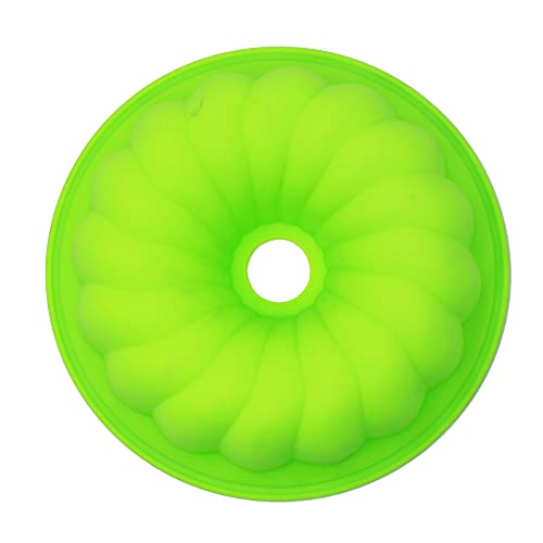 X-Haibei 8 Inch Fancy Round Donut Gelatin Jello Cake Chocolate Baking Silicone Mold