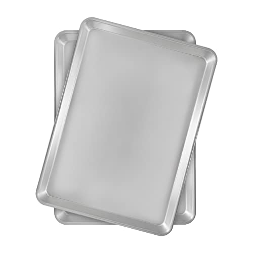 Fat Daddio's Natural Aluminum Half Sheet Pan, 2-Pack - size: Half (13 x 18 Inch), style: 2-Pack