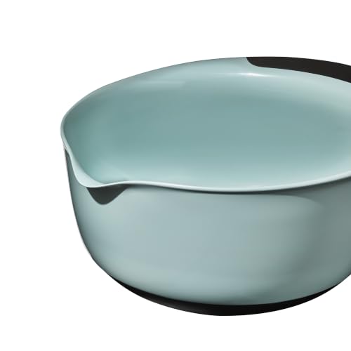 OXO Good Grips 3-Piece Plastic Mixing Bowl Set- Blue, Gray, Jade - color: Blue/Jade/Gray, size: Small, Medium, Large