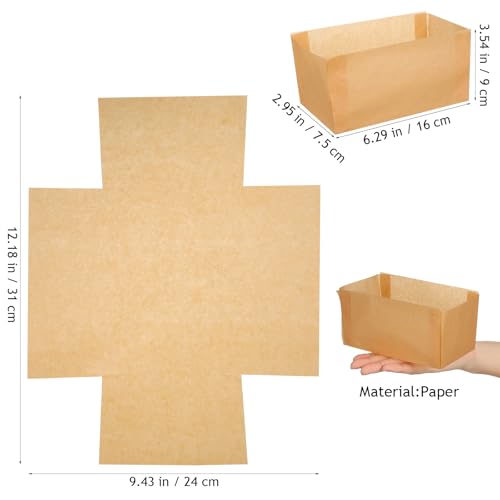 50/100Pcs Mini Loaf Pan Liners for Baking Bread, 6x3in Non-Stick Pre Cut Unbleached Parchment Paper, Disposable Sourdough Loaf Bread Liners for Baking Toast, Cakes, Cookie, Banana, Brown