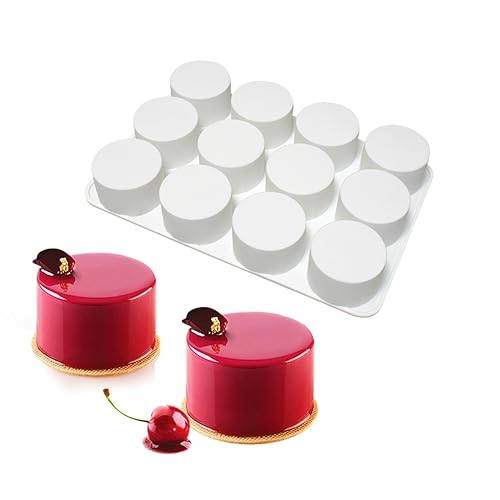 Cylinder Silicone Soap Mold Round Silicone Molds for Handmade Soap Making, Lotion Bars, Chocolate, Cake Mold (A_ Cylinder) - size: A_ Cylinder