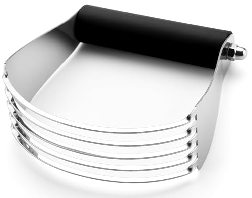 Spring Chef Large Dough Blender For Baking - Durable Pastry Blender - Black - color: Black, size: 4" Large