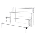 Acrylic Display Risers Cupcake Stand for Food Desserts,Perfume Organizer 4 Tier Clear Shelf Display Stand Funko POP Collections,Perfume Stand for Organizer and Decoration(12 x 8 x 6 Inch)