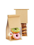 FireKylin Bread Cookie Bags with Window & Tin Tie,3.9x3.1x8.2 (50,Small) - size: Small