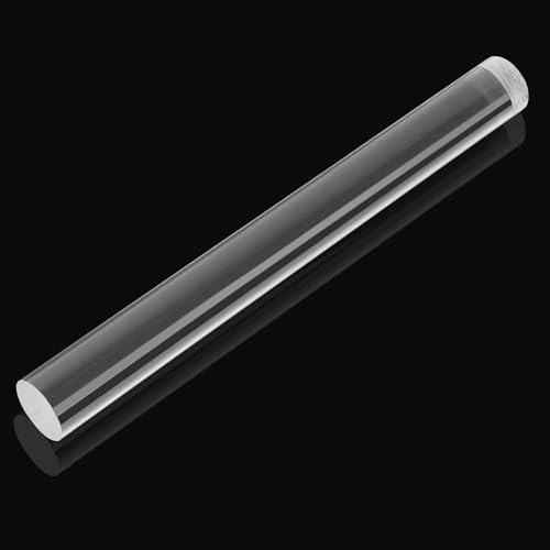 AUGSUN 1 Piece Acrylic Polymer Clay Roller Clear Rolling Pin
