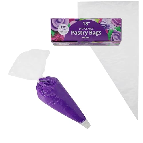 Disposable Pastry Piping Bags | 18 Inch | 100 Pack - size: 18 Inch