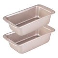 8x4 Inch Loaf Pan 2 Pack Nonstick Carbon Steel Pans for Banana Bread Baking - size: 9" 1.4Lb 2Pcs
