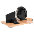 CAWIU Sourdough Bread Slicer, Manual Bread Cutter with Hand Crank, Black - color: Black