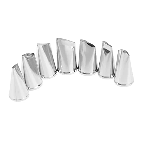 Rose Petal Piping Tips,Flower Icing Piping Nozzles Tips Set for Frosting Pastry Cake Decorating Tools,7 Pcs - color: Type A