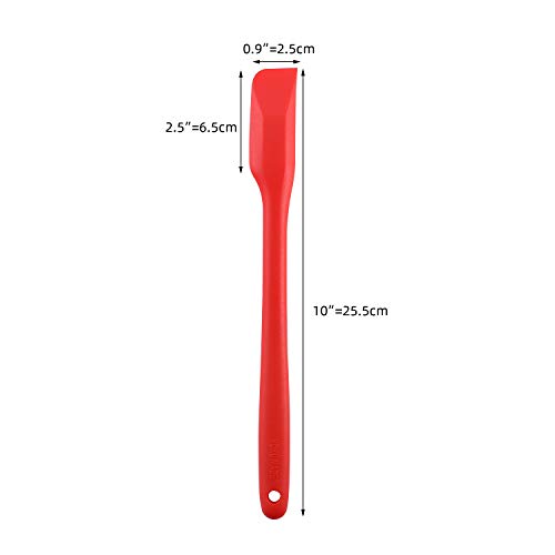 Small Spatulas Set with Sharp and thin Edge, 10 In, 4 Pack
